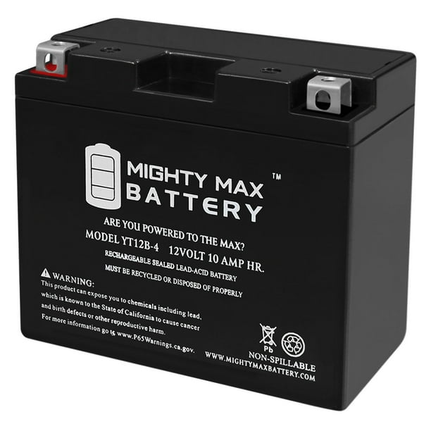 YT12B4 SLA 12V 10Ah Battery for Yamaha XVS650 VStar All 650cc 9814