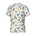 thumbnail image 5 of Vsdgher Travel1 Print Men's Dry Fit Mesh Athletic Shirts Moisture Wicking Tennis T-Shirt Tops, 5 of 9