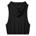 thumbnail image 3 of Uootdi Active Tops for Women Mesh Hoodie Sleeveless Vests Soft Comfy Relaxed Fit Workout Gym Fashion Blouses Gift, 3 of 8