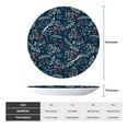 thumbnail image 2 of Bingfone Merry Christmas Winter Leaves Snowflakes Print Bone China Dinner Decorative Plates,Handmade Ceramic Dinner Plate with Stand for Home Club-6in, 2 of 6