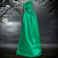 thumbnail image 2 of Cloak with Hood Halloween Costume Velvet Cape Witch Vampire Outfits Halloween Costumes for Women Men, Halloween Christmas Cloak Vampire Witch Cape Cosplay Costume, 2 of 6
