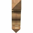 thumbnail image 2 of Ekena Millwork 6"W x 22"D x 22"H Funston Arts & Crafts Rough Sawn Bracket, Western Red Cedar, 2 of 13