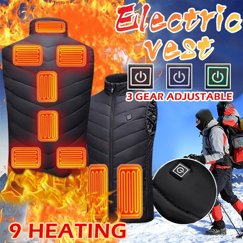 Heated Vest for Men Heating Coat for Men Outdoor Warm Clothing Heated