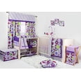 thumbnail image 5 of Bacati - Botanical Purple Cotton Percale Fabric covered Storage, Small Box, 10 L x 10 W x 10 H inches, 5 of 6