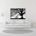 thumbnail image 2 of 25 x 18 Oak Silhouette by PhotoINC Studio- Wall Art Print on Canvas Fabric Black, 2 of 3