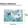 thumbnail image 5 of Placemats Set of 6, Stain Scratch Resistant Heat Resistant Mats Multi-use PVC Weave Table Mats for Dining Room Kitchen Table Home Decoration, Butterfly Blue Marble, 5 of 6