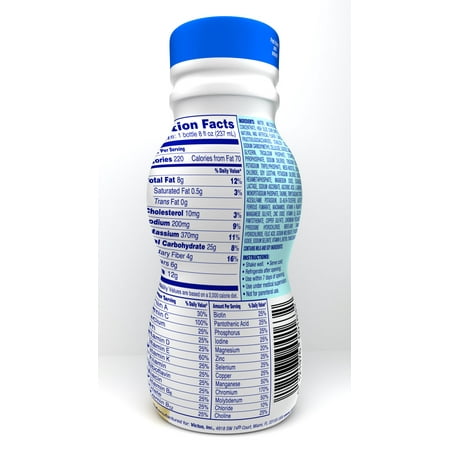 Enterex Diabetic Nutritional Meal Replacement Shake,for People with Diabetes, Vanilla,8 fl oz,6 Pack
