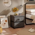 thumbnail image 4 of Kadyn Nightstand with 2 Drawers, Bedside Table Small Dresser with Removable Fabric Bins for Bedroom ,Gray, 4 of 10