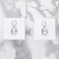 thumbnail image 4 of Arete para Mujer con Cristal Swarovski  en Forma de Cuadrado – Bañado en Rodio– Arete Elegante y Brillante, Aretes de Mujer de Moda– Joyería para Mujer de Moda– Regalo especial Ortiz Espinosa Temporada, 4 of 5
