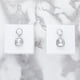thumbnail image 4 of Arete para Mujer con Cristal Swarovski  en Forma de Cuadrado – Bañado en Rodio– Arete Elegante y Brillante, Aretes de Mujer de Moda– Joyería para Mujer de Moda– Regalo especial Ortiz Espinosa Temporada, 4 of 5