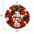 thumbnail image 2 of 3D Fabric Poke Wreath DIY Kit, Snowman Punch Needle Craft Set with Complete Supplies, Beginner Friendly Handcraft for Front Door and Indoor Wall Display, 2 of 7
