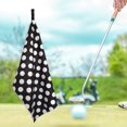 thumbnail image 4 of Toalla de golf premium para bolsa de golf Patrón de tejido de microfibra Toalla de pelota de golf Herramienta de limpieza del club Absorbe el Lunares Macarena Toallas de golf, 4 of 7