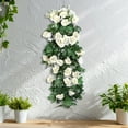 thumbnail image 2 of Beautiful Artificial Rose Hanging Flowers for Home and Garden Decor - Lifelike Silk and Plastic Vines, Perfect for Weddings, Living Rooms, and Outdoor Spaces, 2 of 7