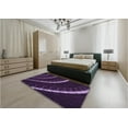 thumbnail image 5 of Ahgly Company Machine Washable Indoor Rectangle Transitional Deep Purple Area Rugs, 5' x 7', 5 of 7