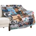 thumbnail image 2 of Blanket Air Conditioning Blanket Super Soft Travel Outdoor Flannel Blanket Fashion Personalized Gift Office Sofa Blanket Merch.40x50, Style, 2 of 6