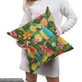 thumbnail image 5 of Ambesonne Tropical Fabric by the Yard Upholstery, Parrots and Pomegranate, 1 Yard, Multicolor, 5 of 5