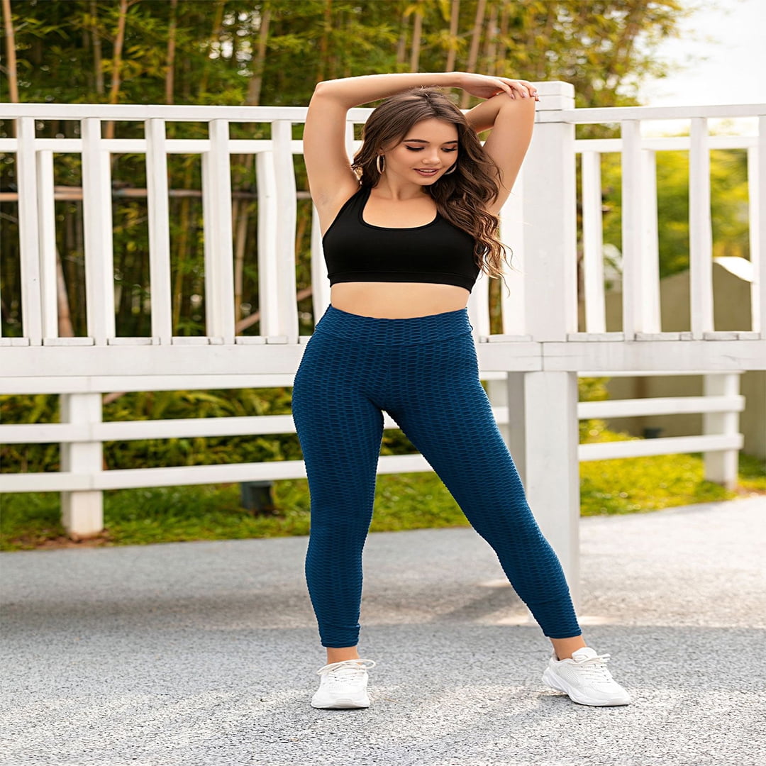 Fashion Women's Yoga Pants Workout Leggings High Waist Tummy Control Slimming US 