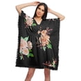 thumbnail image 1 of Moomaya Printed Bikini Cutwork Lace Caftan Kaftan Dresses For Women Plus Size, 1 of 6