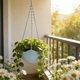 thumbnail image 5 of CaiYueKe Self Watering Hanging Planter with Drainage Holes and Chain, Plastic Plant Pots for Indoor Outdoor Garden, Flower Pot Container for Succulents Herbs, 5 of 7