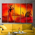 thumbnail image 4 of African Woman Poster, Black Woman Canvas, Abstract Canvas, Sunset Canvas Art, African Landscape Artwork, African Canvas, Canvas Wall Decor - White Framed, 4 of 9