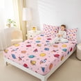 thumbnail image 4 of Manfei Kawaii Cosmos Planet 4 Pieces Queen Sheet Sets for Teens Boys Girls,Cartoon Galaxy Rocket Ultra Soft Flat Sheet,Starry Sky Queen Fitted Sheet,Luxury Bedroom Decor, 4 of 7