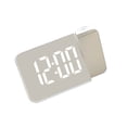 thumbnail image 1 of Réveil à Projection Numérique avec Date de Température Coque Blanche, 1 of 8