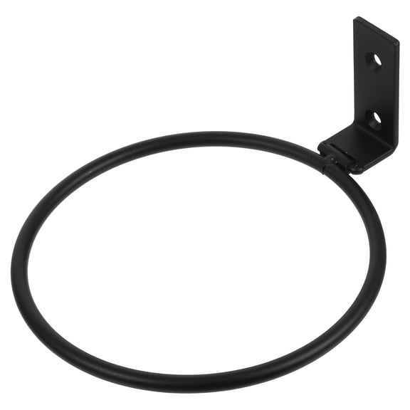 Black Metal Wall Mounted Flower Pot Holder for Indoor and Outdoor Use, Plant Hanger with Modern Stylish Design