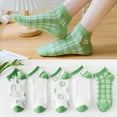 thumbnail image 2 of Calcetines de verano para mujer, de sección fina, con forma de payaso, que absorben el sudor, calcetines náuticos de boca baja, de color liso, cortos, transpirables para mujer, 2 of 4