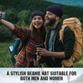 thumbnail image 4 of TELOLY Beanies Hats Men,Soft Touch Fleece Caps for Men,Provides Superior Insulation Beanies Hats Men,NavyBlue, 4 of 6