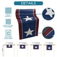 thumbnail image 7 of Table Runner Dresser Scarves 36 Inch Long,American Star on Navy Blue Linen Dining Table Runners Independence Day Flag Tabletop Scarf for Wedding Holiday Party Kitchen, 7 of 7