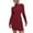Red, variant on Dyfzdhu Sweater Dresses for Women 2024 Trendy Fall Winter Turtleneck Knitted Dress Long Sleeve Stretch Slim Fit Beige