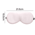 thumbnail image 2 of Antifaz de seda para dormir, antifaz para los ojos con relleno de seda de doble capa y correa elástica para dormir toda la noche, viajes y siesta, cubierta suave para los ojos, 2 of 5