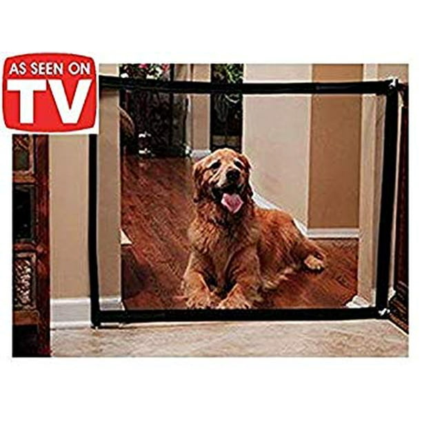 Magic Gate for Dogs Portable Folding Mesh Screen Gate