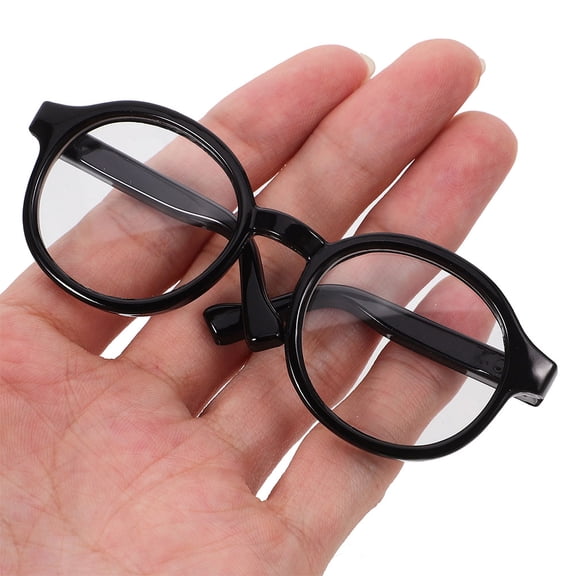 LYTMENT 2pcs Mini Doll Glasses Eyewear Accessories Cute Sunglasses for Dollhouse Crafts Photo Props Costume Dress Up