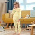 thumbnail image 5 of Dailycode Cotton Pajama Set Snug Fit Long Sleeve Top and Pants for 18M-8Y Colorful Birds and Stars, 5 of 7