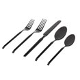 thumbnail image 1 of Godinger 46316 Ramp PVD Flatware Set, Satin Black - 20 Piece, 1 of 1