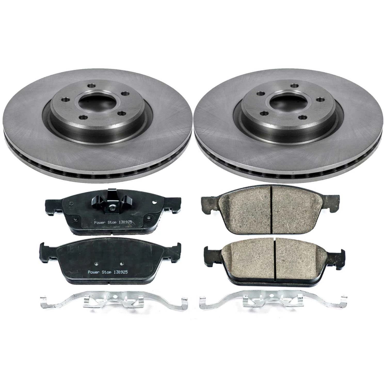 Power Stop Front Stock Replacement Brake Pad and Rotor Kit KOE6349