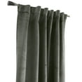 thumbnail image 7 of Seren Room Darkening Dual Header Curtain Panel 50 x 108 in Dark Grey, 7 of 7