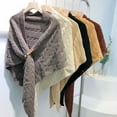 thumbnail image 4 of Minnieouse Chal de mujer, abrigos de otoño, Color sólido, bufanda de hombro para mujer, cárdigan, Poncho, decoración de ropa de moda, Accesorios de disfraces Caqui, 4 of 6