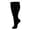 #01-Black, variant on Plus Size Open Toes Compression Socks for Men & Women, Wide Calf Toeless Stockings Support for Circulation