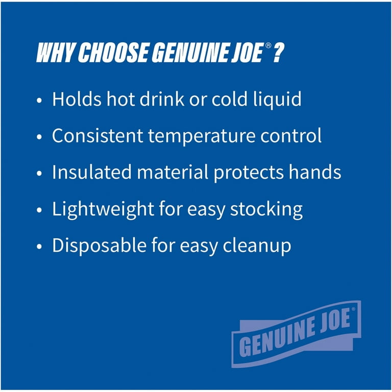 Genuine Joe 24 oz Foam Cups - 300 / Carton - White - Styrofoam - Hot Drink, Cold Drink Genuine Joe 24 oz Foam Cups - 300 / Carton - White - Styrofoam - Hot Drink, Cold Drink