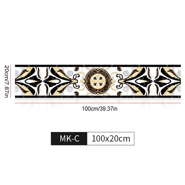 Maoww Staircase Sticker Removable Moisture-Proof Waterproof Wallpaper Steps Decals Hotel Home Bathroom Basin Baseboard Renovation Type3 M