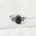 thumbnail image 4 of Natural Black Tourmaline Ring, Raw Black Tourmaline Gemstone Ring, October Birthstone, Tiny Bohemian Ring, 925 Sterling Silver, Womens Ring, Christmas Handmade Statement Jewelry, Rough Tourmaline, 4 of 9