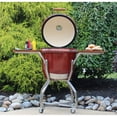 thumbnail image 2 of Hanover Ceramic Kamado Grill with Stainless Steel Cart and Accessories Package, 2 of 11