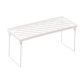 thumbnail image 1 of Estante apilable extensible para armario, tamaños S/M/L, estante plegable apilable para mostrador, organizador de armario, organizador de platos y vajilla para mostrador y despensa, cocina, blanco, 1 of 5