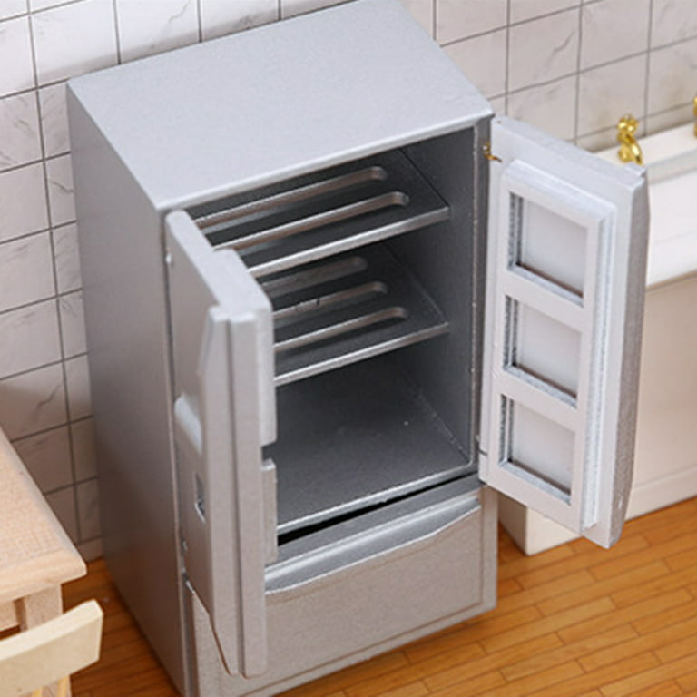 Xyer Mini Refrigerator Double Door Design DIY Accessories 1/12