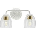 thumbnail image 3 of Quillan Collection Two-Light White Plaster Transitional Bath & Vanity Light, 3 of 13