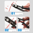 thumbnail image 4 of Alicates Para Cortar Cables, Ergonómico Antideslizante, Cortador De Cables, Gancho De Bloqueo De Seguridad De Acero De aleación Para Cables De Par Trenzado De 10 A 20 AWG, 4 of 7