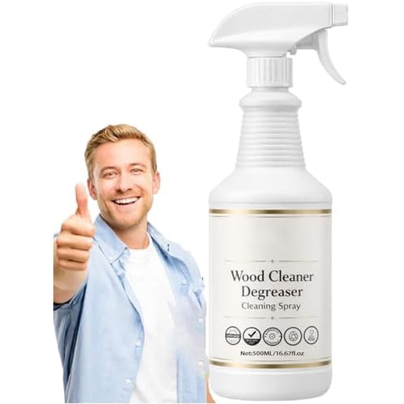 Wood Cabinet Cleaner 500ml, Grease Remover for Wood Floor Surface, 1pc