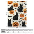 thumbnail image 4 of ARISTURING Halloween Throw Blanket: Black Cats and Jack O Lantern Pumpkin Print on Soft for Sofa Bed Couch Chair Dorm, 4 of 6